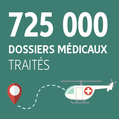 Principales données : 725 000 Dossiers médicaux traités